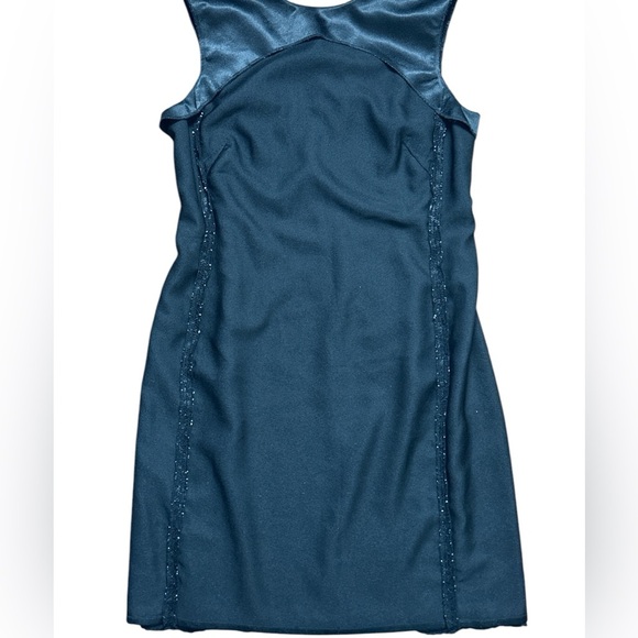 Lace overlay sleeveless midi fit'n'flare dress princess seams YKK invisible zip - Picture 9 of 9